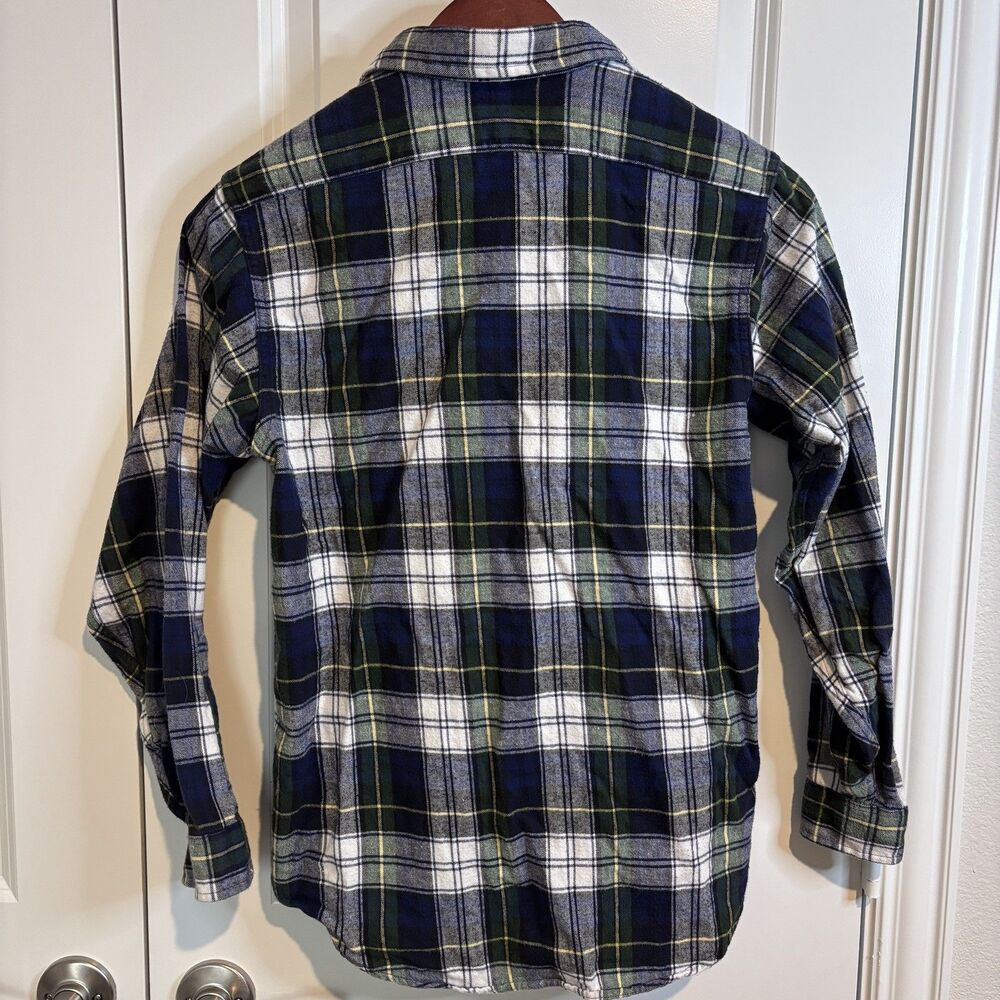 Vintage LL Bean Flannel Shirt Woman’s Size 6 Plaid LS Button Down Made In USA